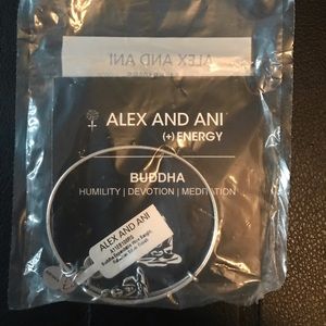 Alexi And Ani Buddha Charm Bangle SILVER